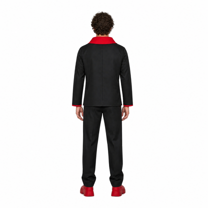 Anime Cosplay Costume with Top and Pants back view