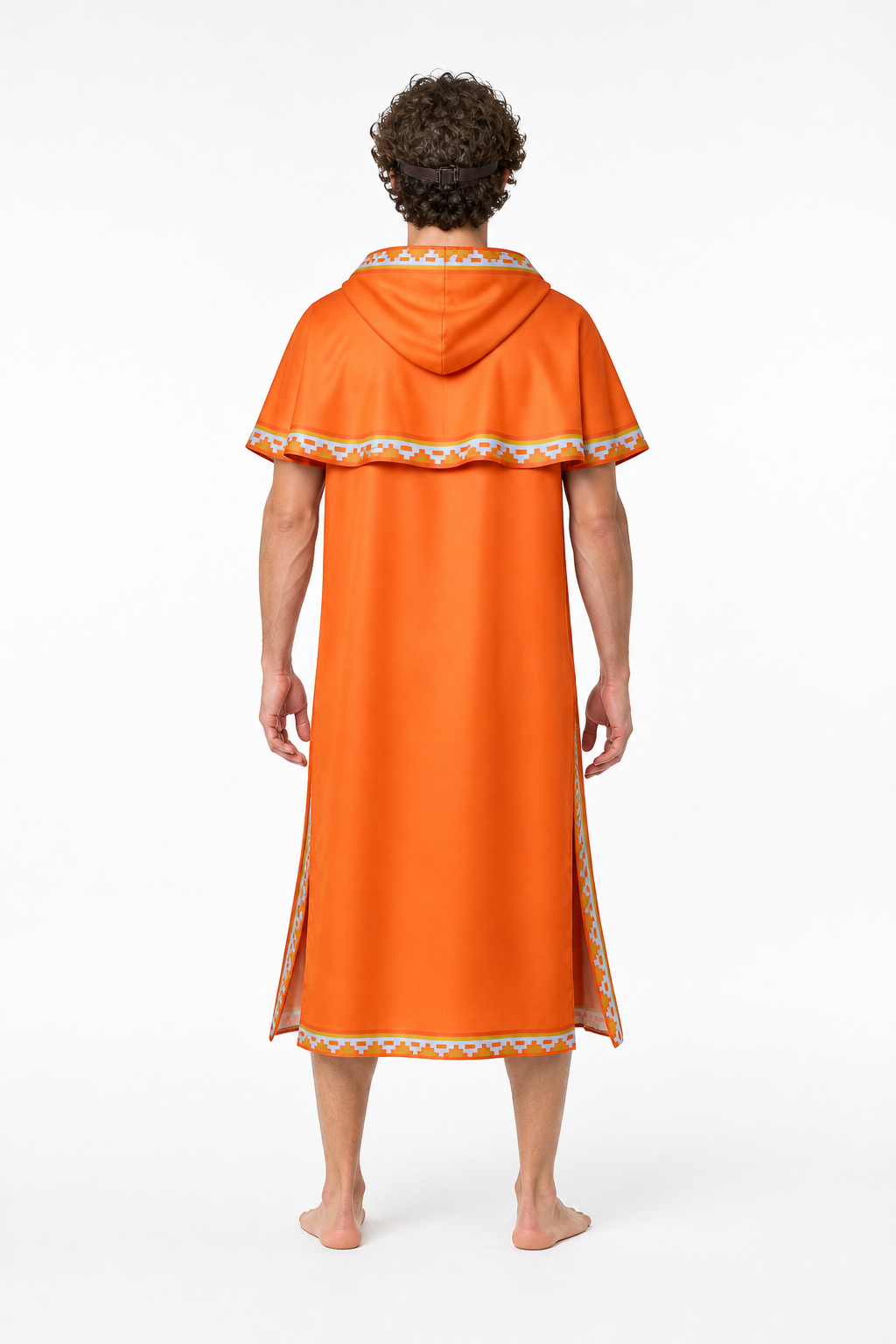 Cosplay Costume, Hooded Cape and Glasses back view