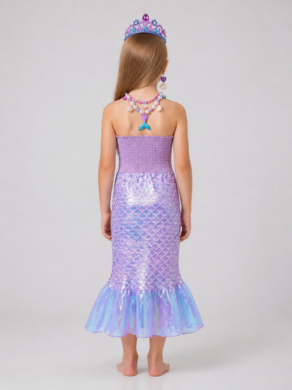 Mermaid Crown Carnival Headpiece for Halloween back view