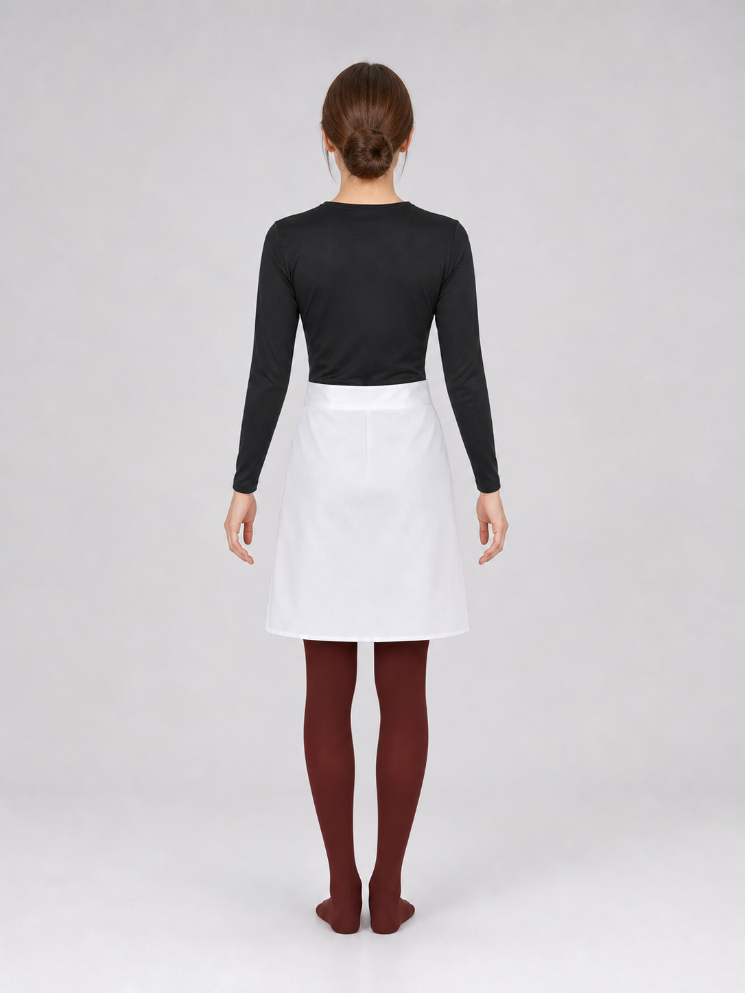 Nohara Rin Cosplay Costume: Black Top and White Skirt