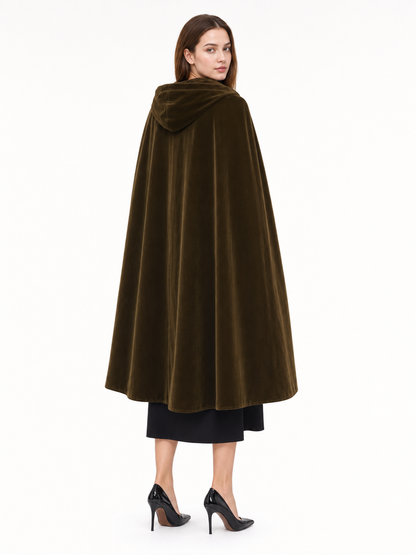Brown Carnival Cloak with Hood