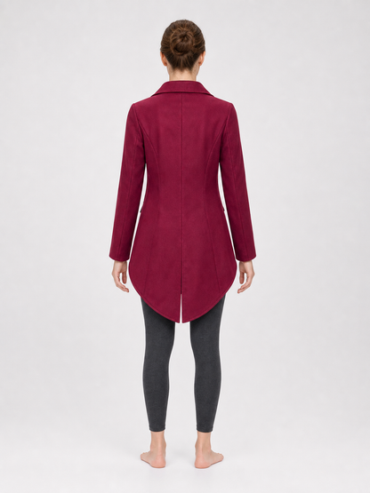 Burgundy and Black Tailcoat Jacket, Retro Cosplay