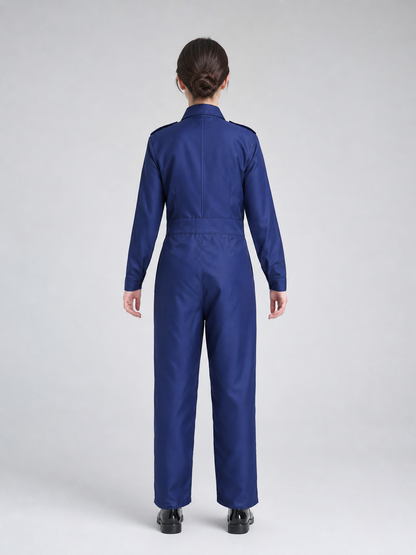 Children's Police Officer Costume for Performances and Cosplay back view