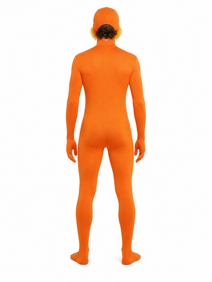 Carnival Jumpsuit with Hood and Beard back view