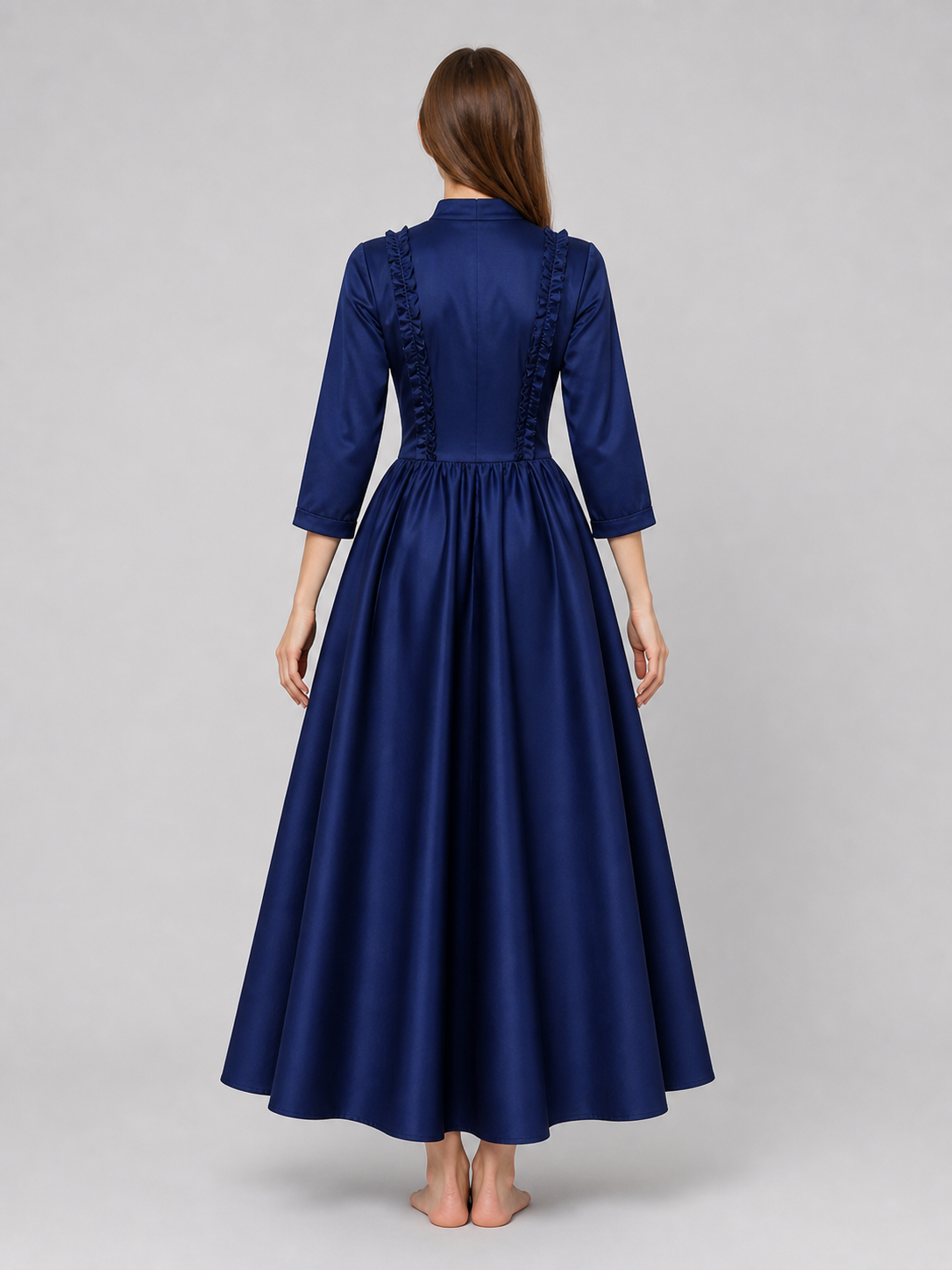 Gothic Victorian High-Neck Dress
