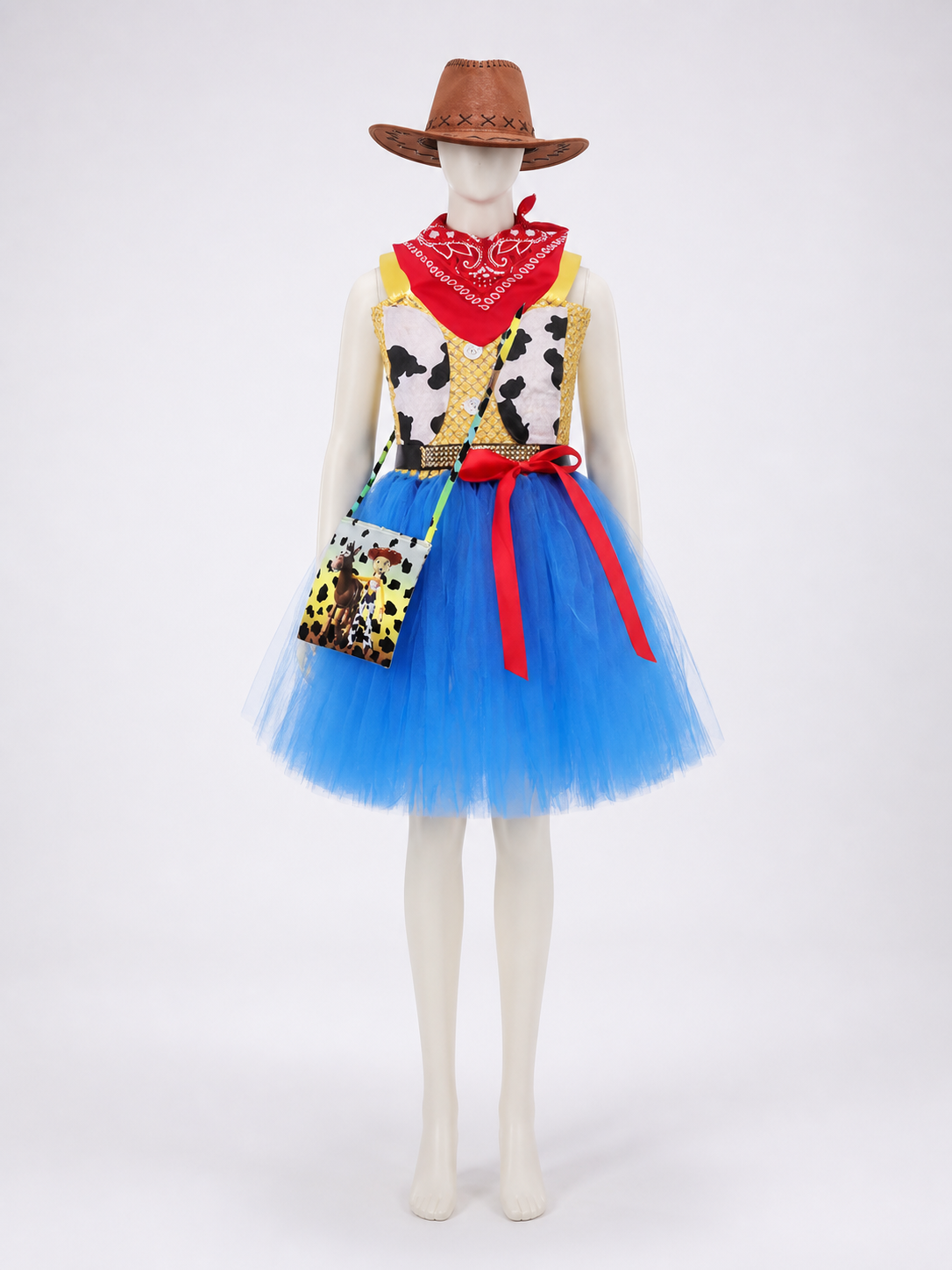Halloween Cowgirl Costume with Tutu Skirt