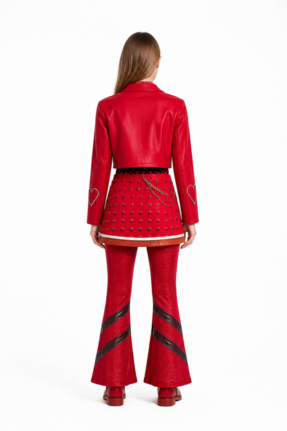 Cosplay Costume Set with Jacket, Skirt, and Pants