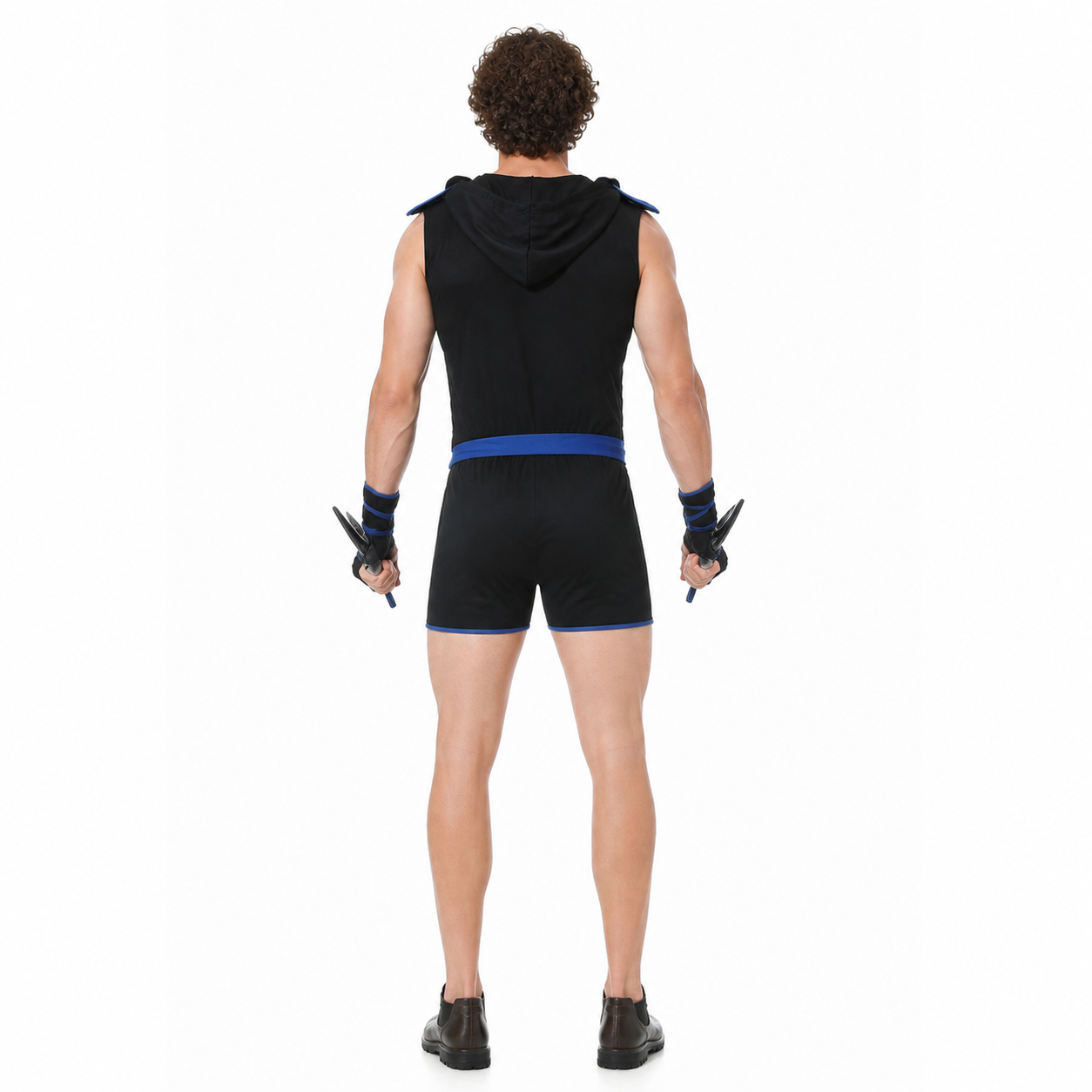 Hooded Ninja Carnival Jumpsuit back view