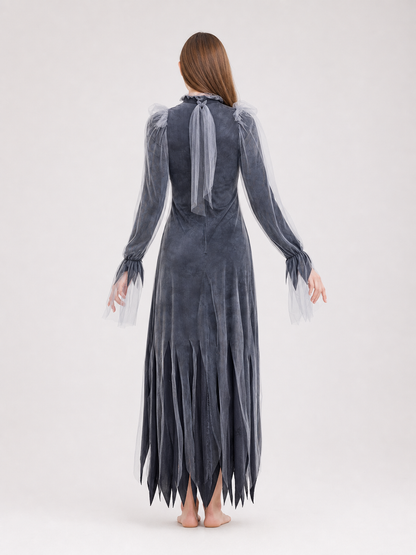 Gothic Maxi Dress for Halloween and Cosplay