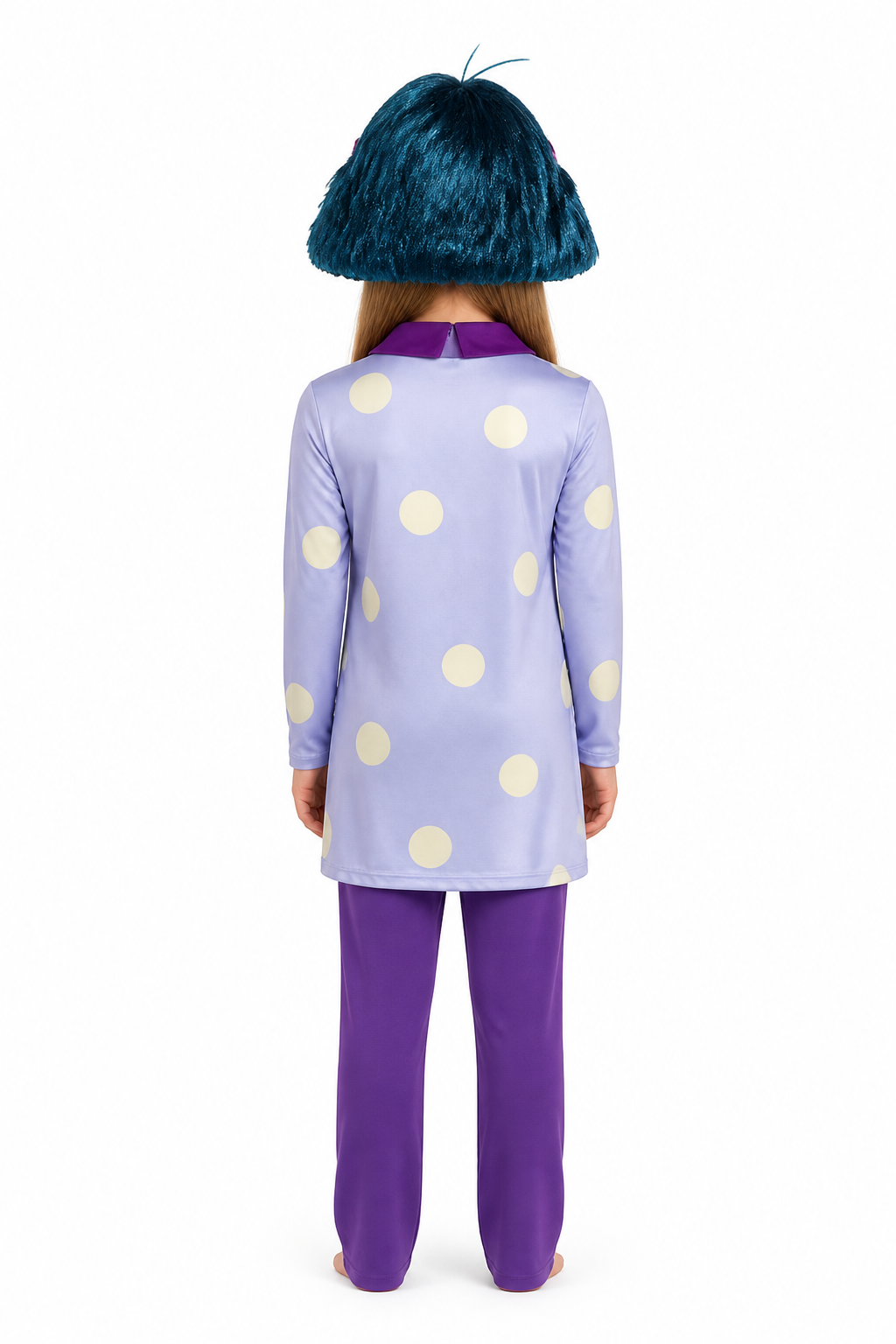 Joy Costume, Light Purple with Dots, from Inside Out 2 back view
