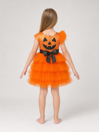Kids' Pumpkin Halloween Costume with Headband