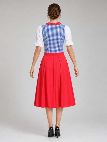 Oktoberfest Dress with Lacing and Bows