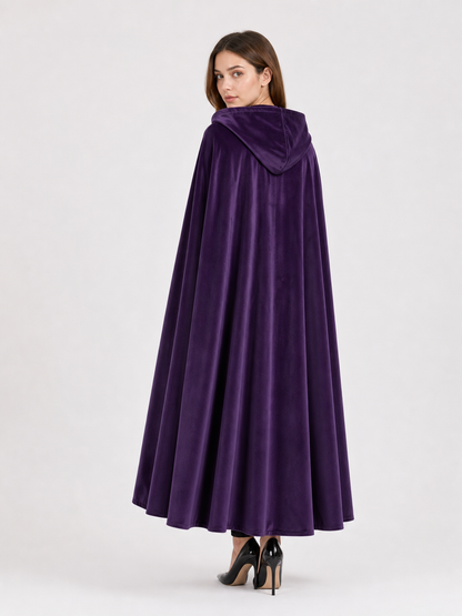 Purple Carnival Cloak with Hood