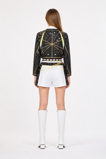 K-pop Stage Costume, 3-Piece Set back view