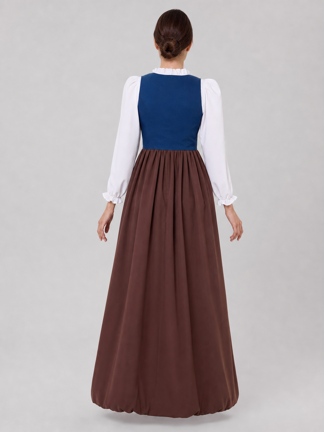 Renaissance-Style Dress with Corset Bodice and Lacing