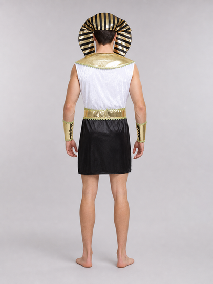 Ancient Egyptian-Style Pharaoh Costume for Parties
