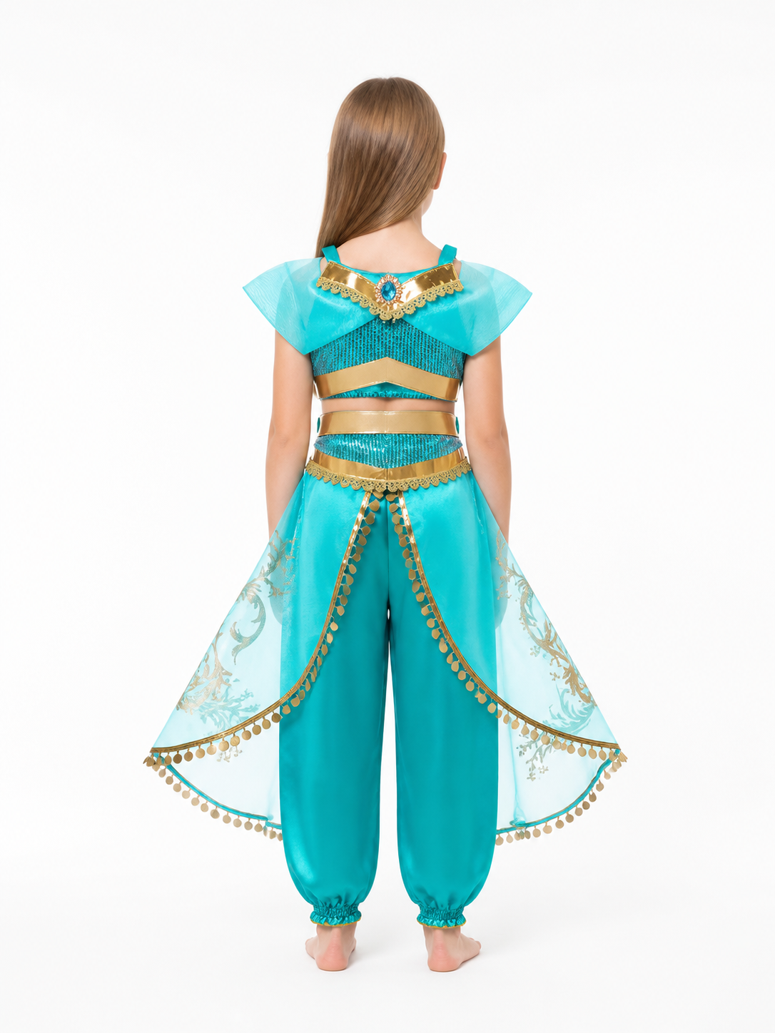 Children's Sequined Halloween Carnival Costume back view