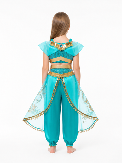 Children's Sequined Halloween Carnival Costume back view