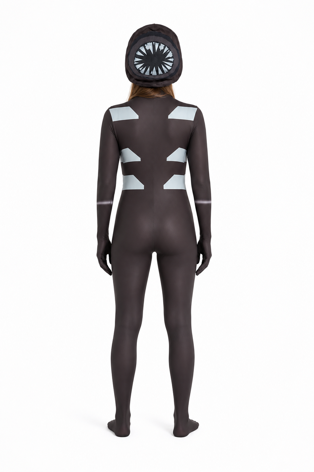 Doors jumpsuit costume with mask for cosplay back view