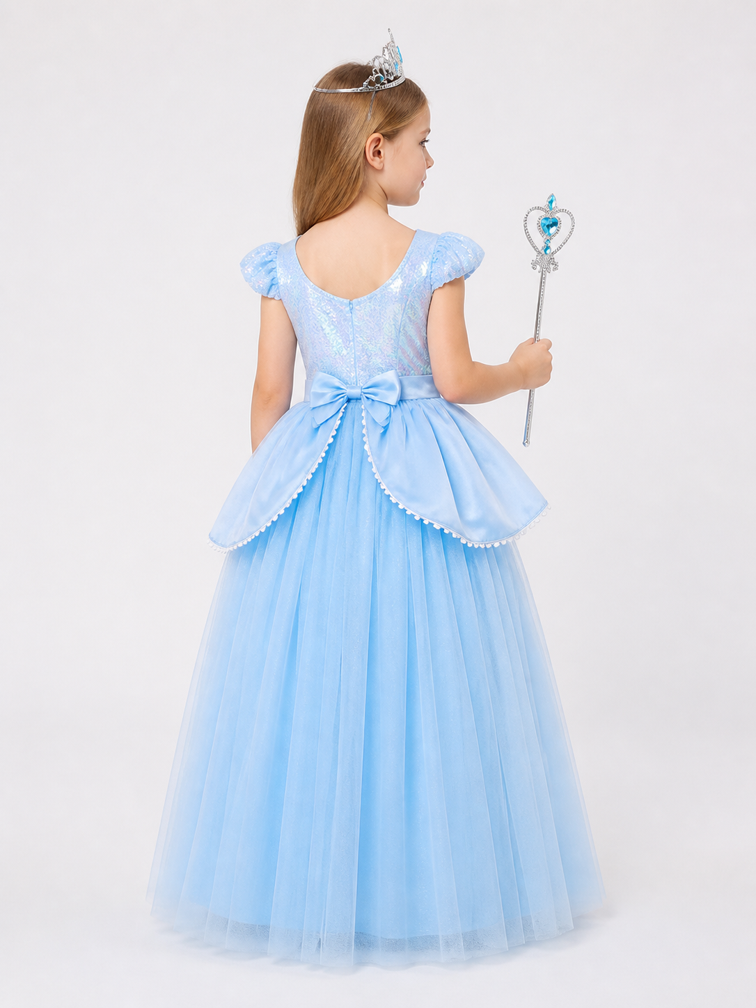 Light Blue Princess Costume for Halloween