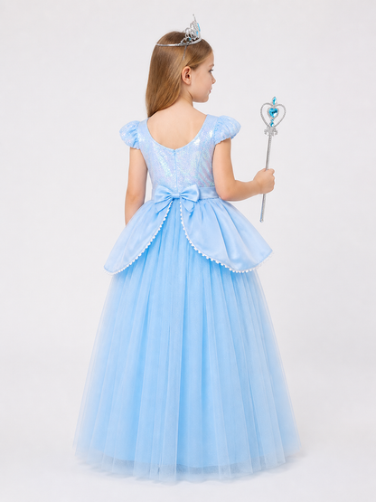 Light Blue Princess Costume for Halloween