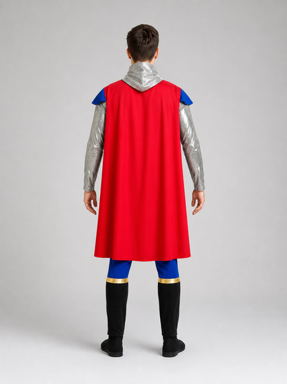 Crusader Cosplay Costume with Hood and Cloak