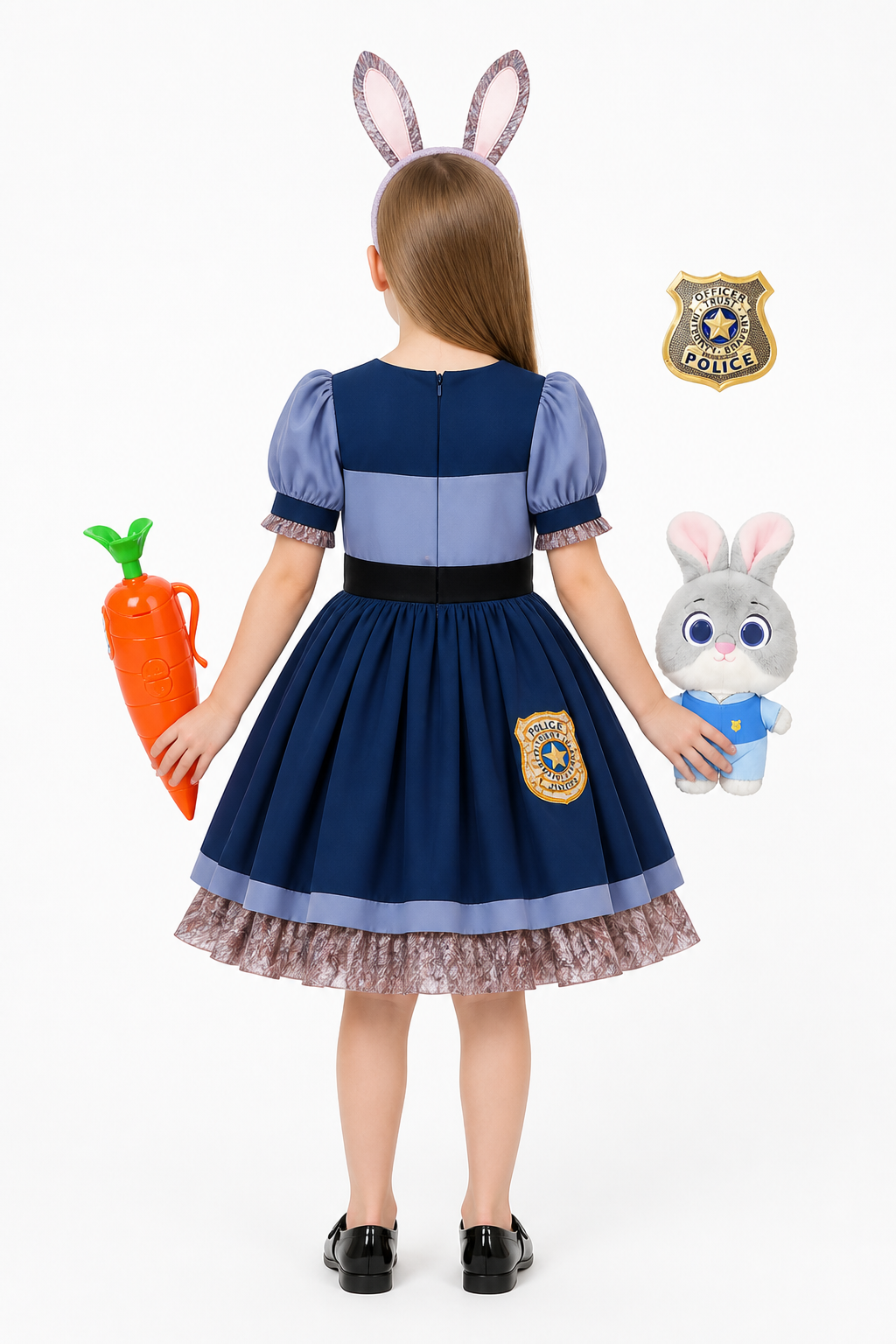 Children’s Police Rabbit Costume with Dress