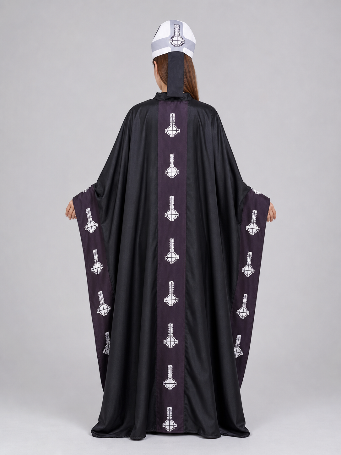Ghost BC Cosplay Cloak with Hood and Belt