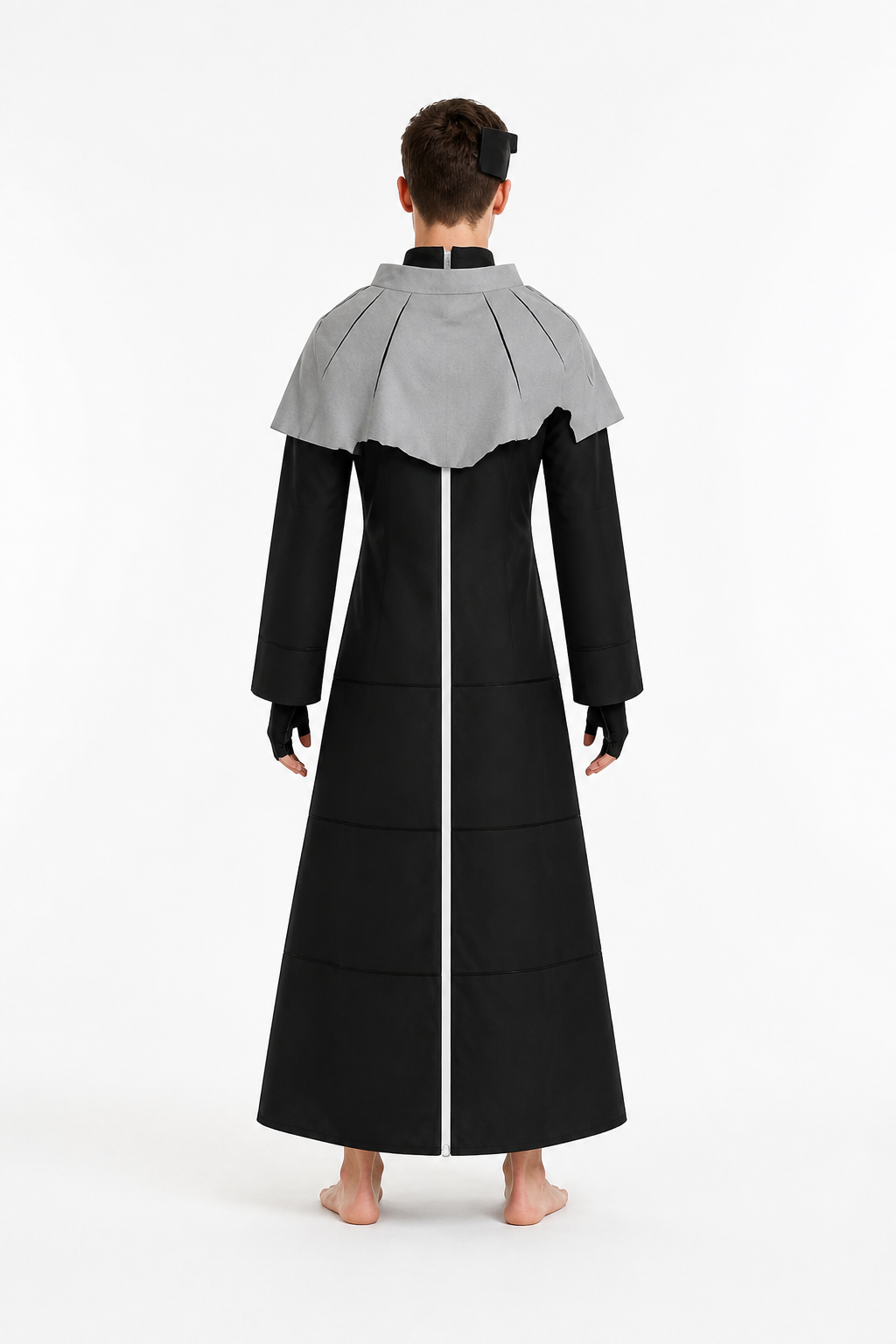 Sosuke Aizen Costume from Bleach with Mask and Gloves back view