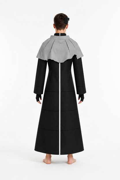 Sosuke Aizen Costume from Bleach with Mask and Gloves back view