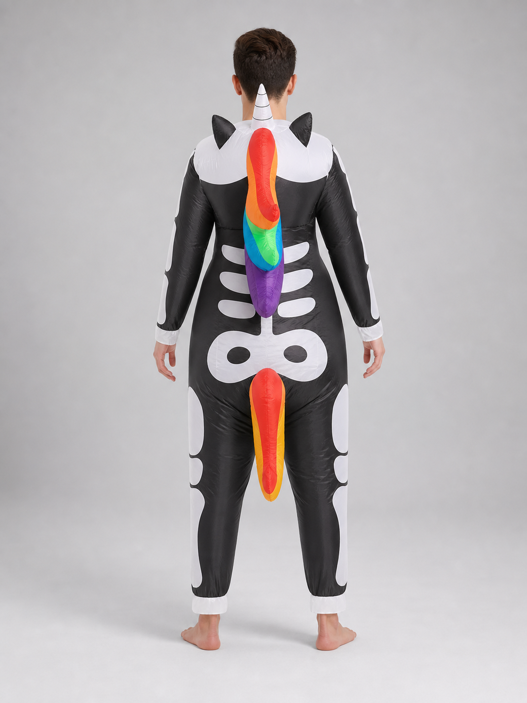Inflatable Skeleton Unicorn Halloween Costume