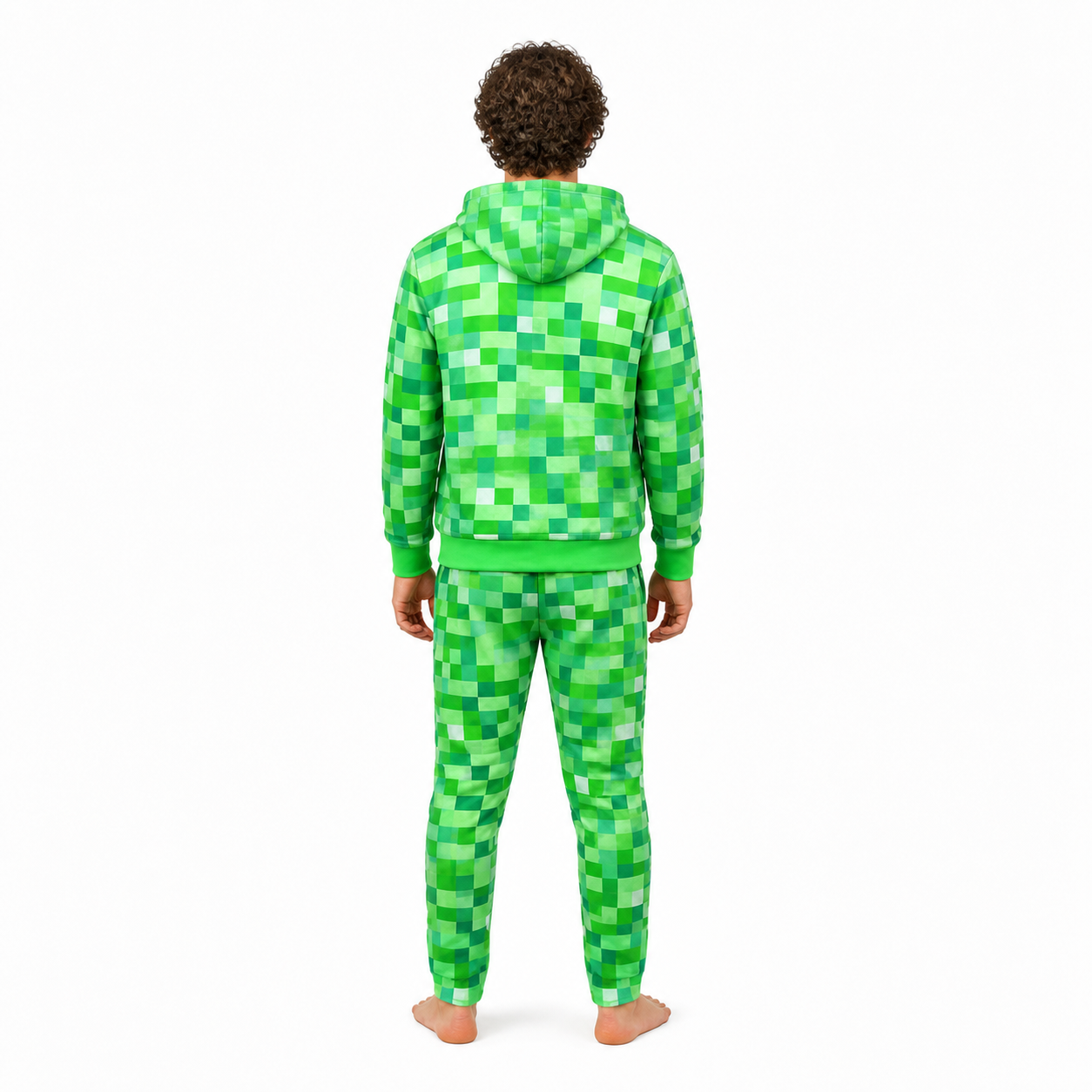 Kids' Minecraft Green Pixel Costume