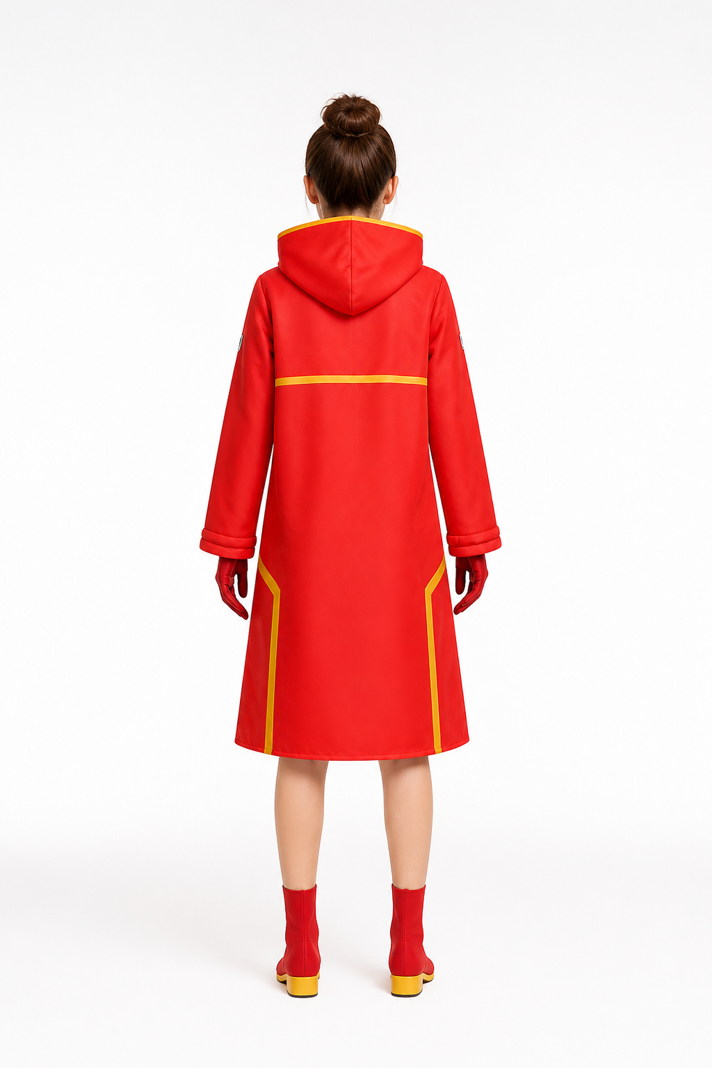 Hooded Robe with the Number 163 for Luffy Cosplay back view