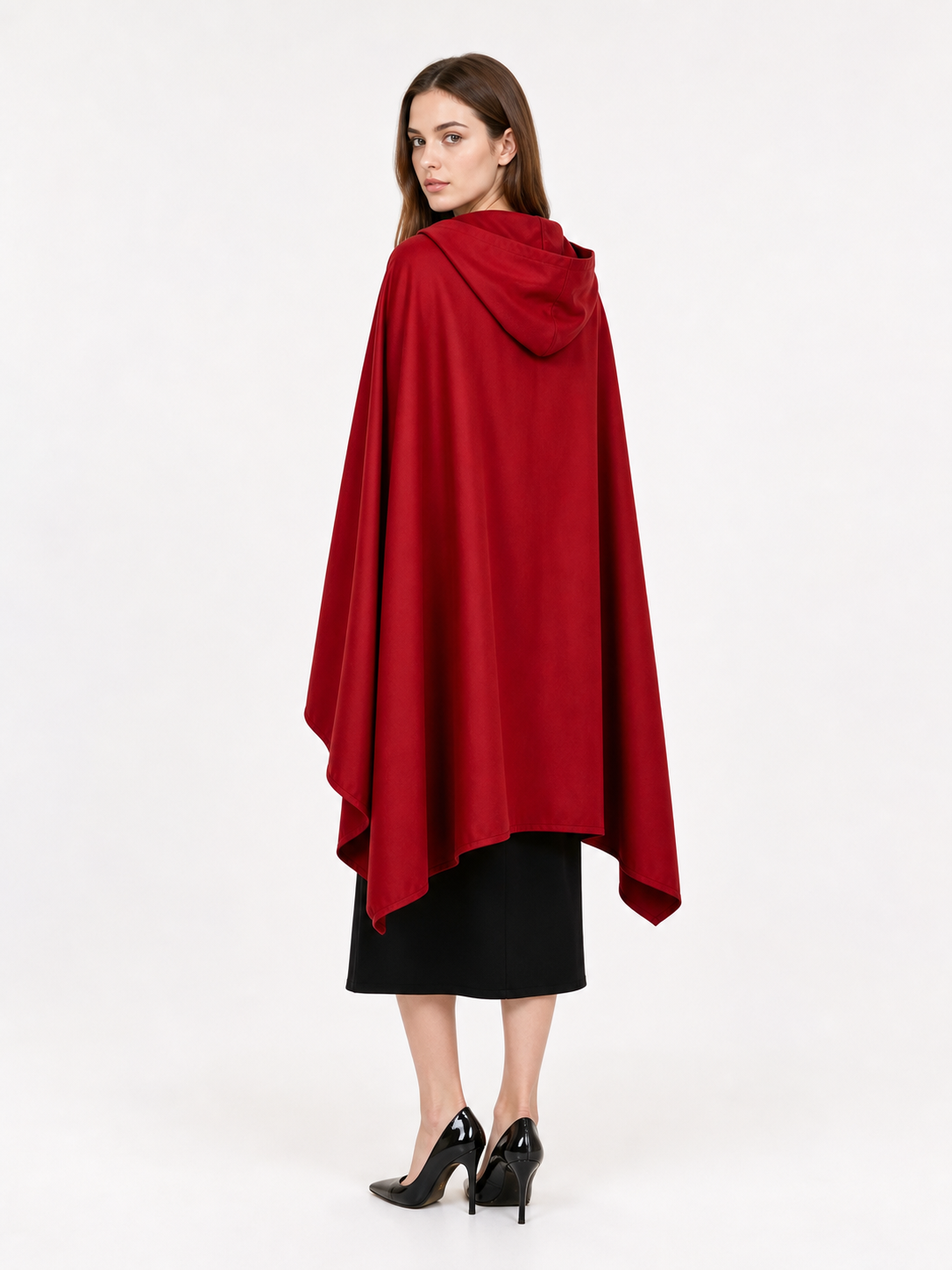 Red Hooded Carnival Cloak for Cosplay