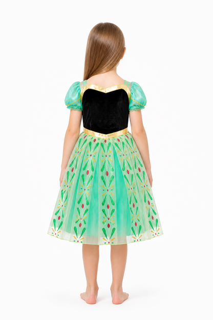 Halloween Costume Dress with a Full Skirt back view