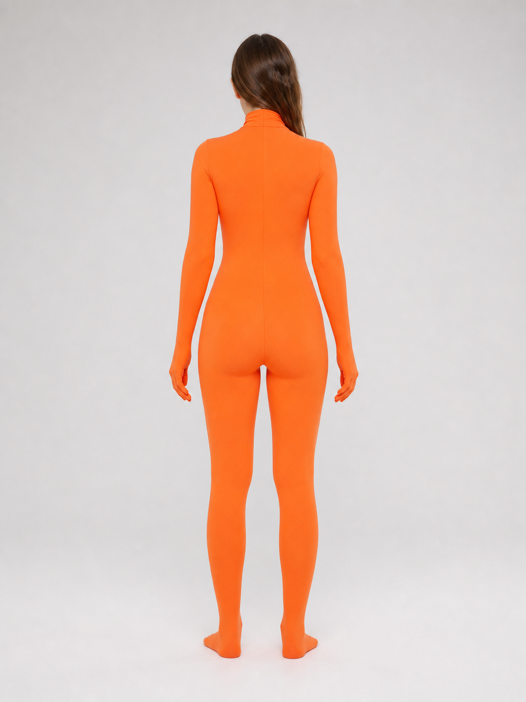 Invisible Ninja Costume, One-Piece Orange Jumpsuit