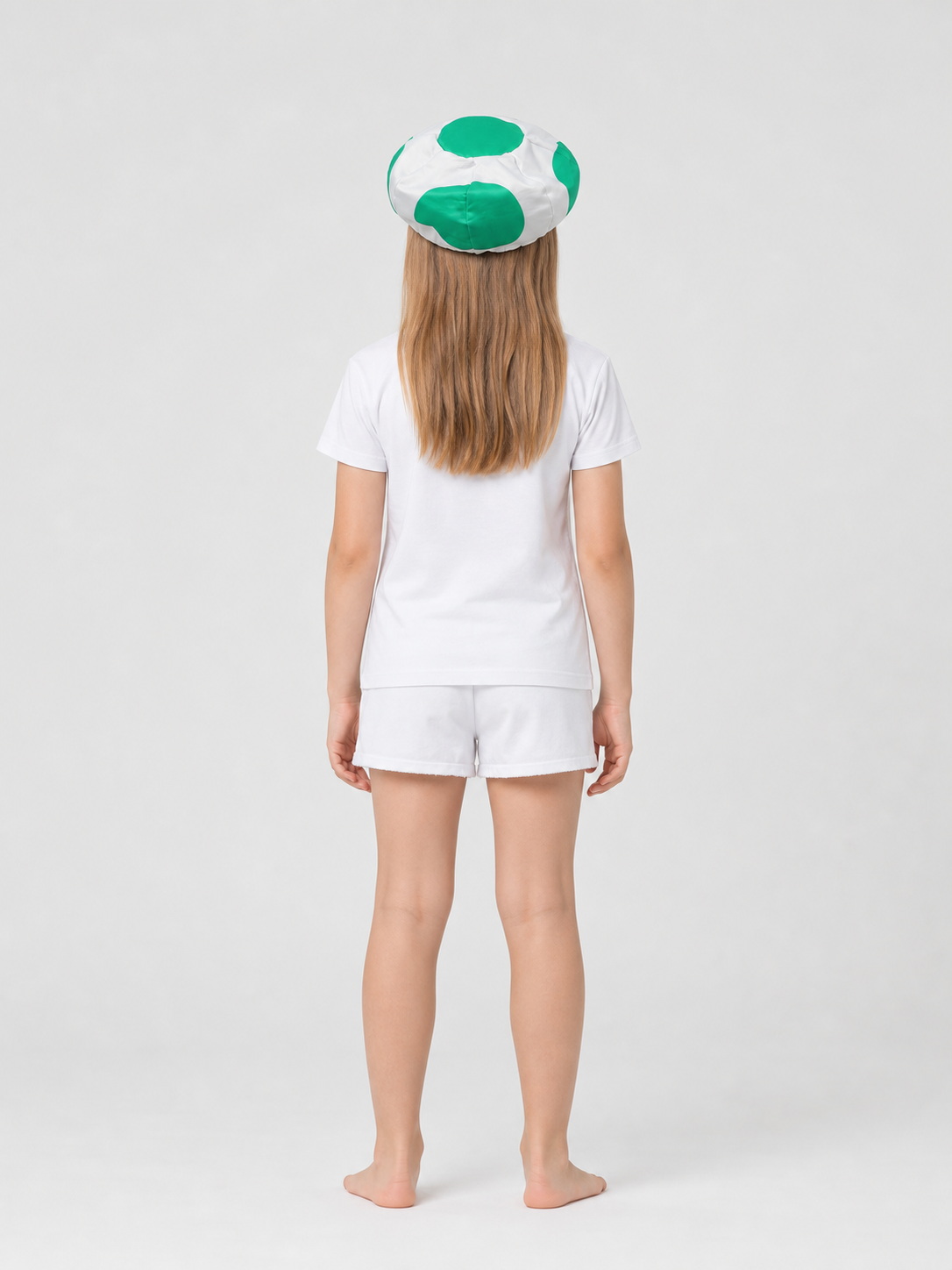 Toad Character Hat, White and Green, for Cosplay