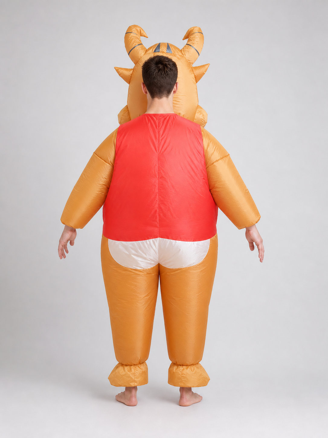 Inflatable Bull Costume with Red Vest