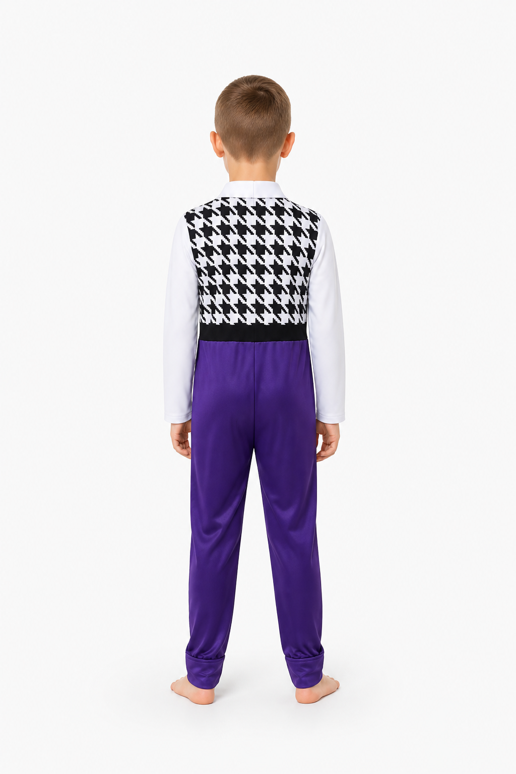 Inside Out 2 Jumpsuit Costume with Purple Head and Butterfly back view