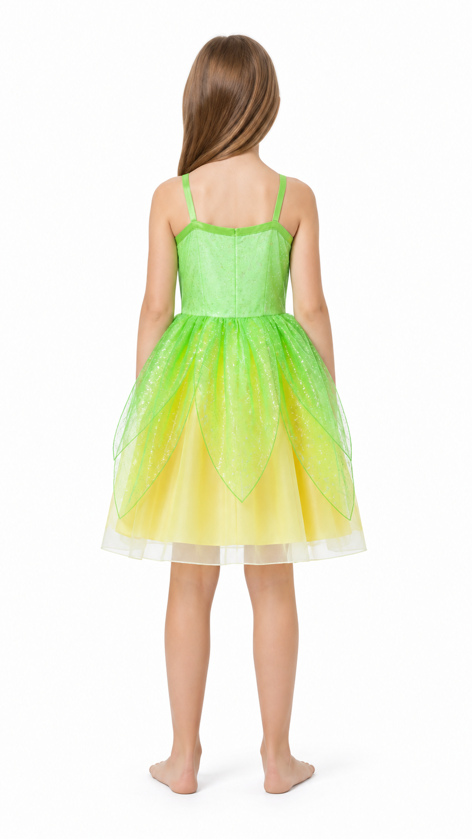 Puffy Princess Dress for Girls with Stars back view