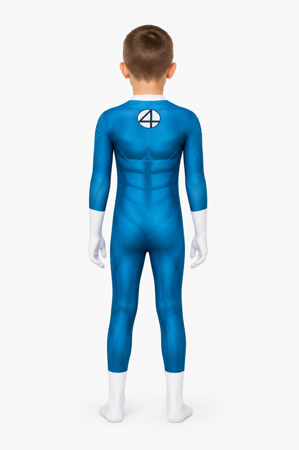 Fantastic Four Jumpsuit with Muscles and Number 4 back view