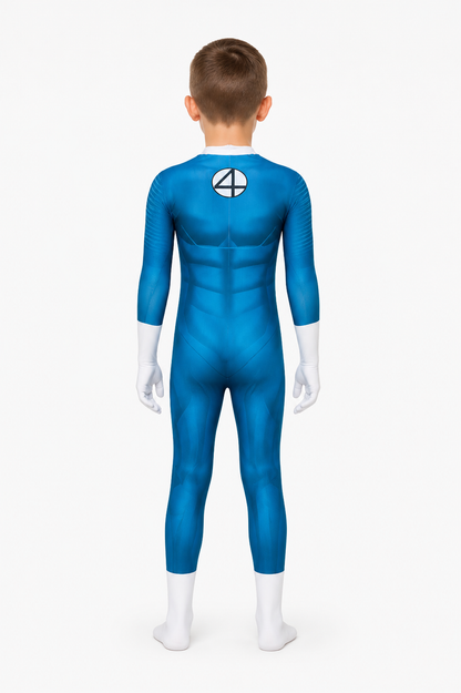 Fantastic Four Jumpsuit with Muscles and Number 4 back view