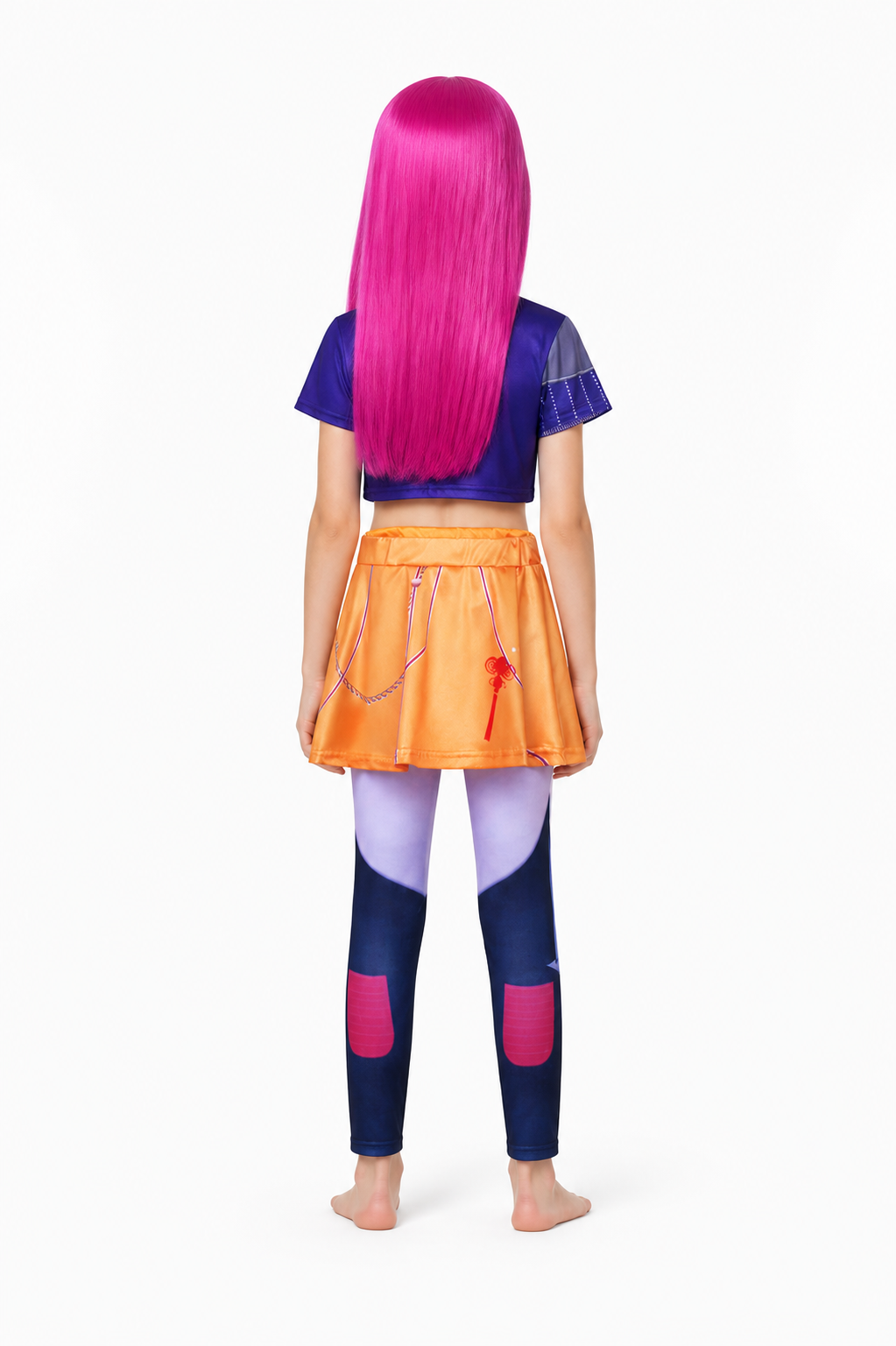 Mira Halloween Costume with Wig and Skirt back view