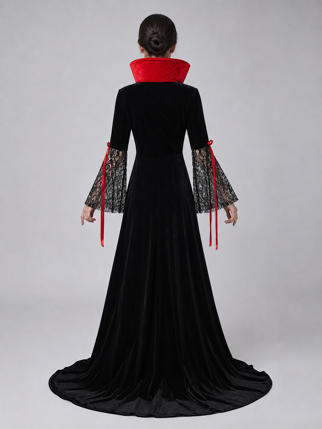 Gothic Cosplay Dress Costume with Choker