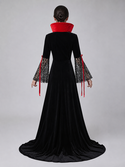 Gothic Cosplay Dress Costume with Choker