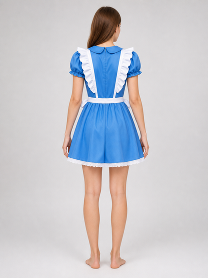 Alice Blue and White Costume Dress with Accessories