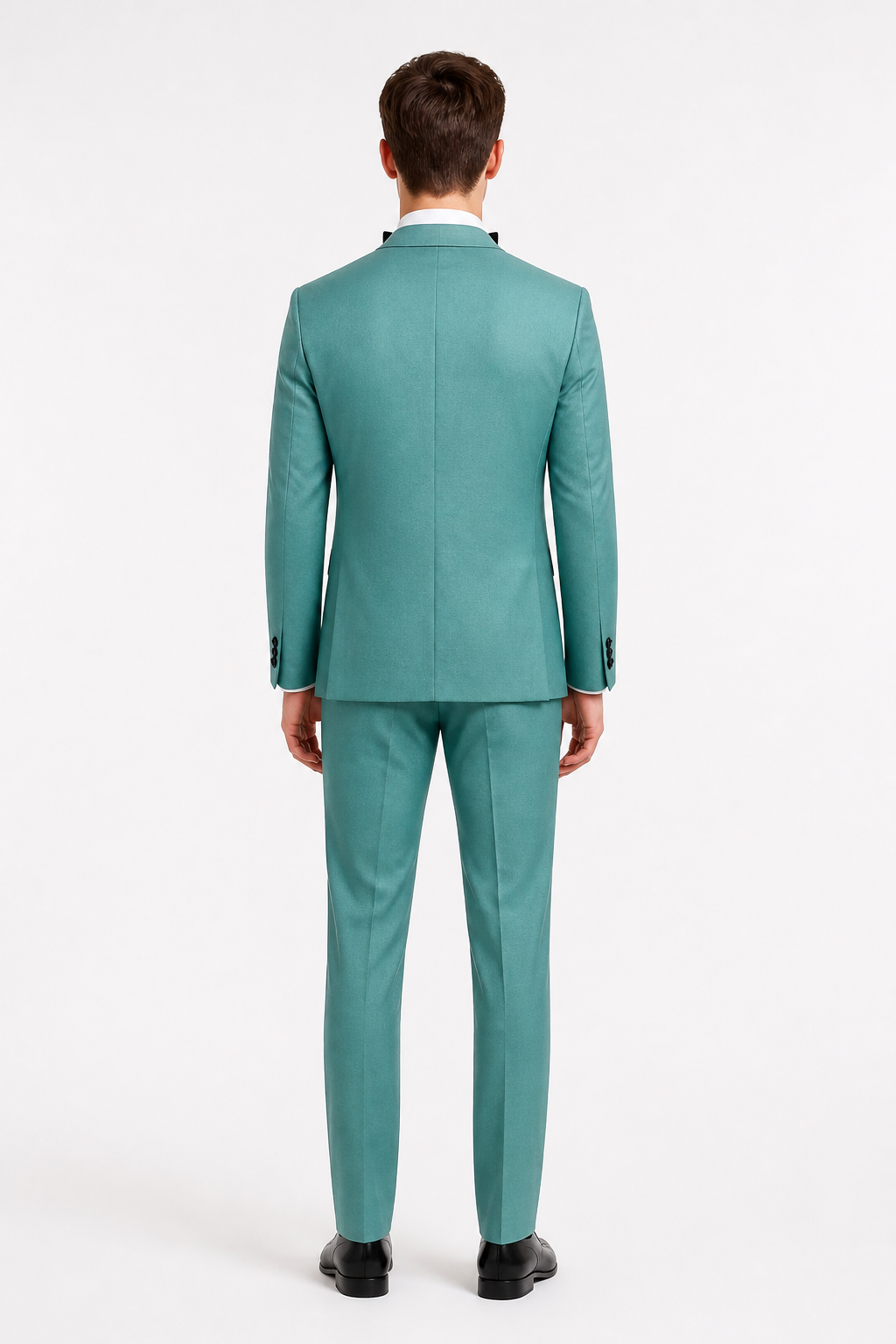 Mint cosplay costume with blazer, pants, and shirt back view