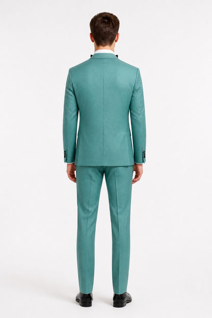 Mint cosplay costume with blazer, pants, and shirt back view