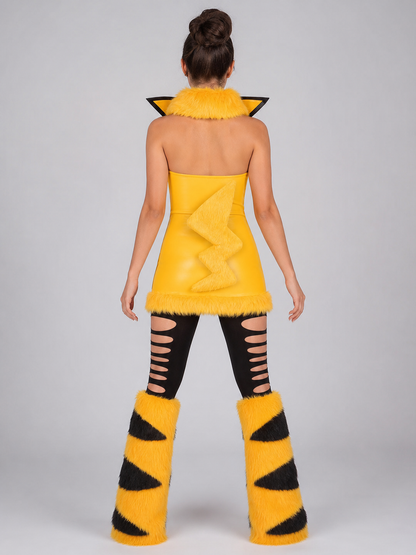 Cosplay Costume with Ears, Tail, and Accessories