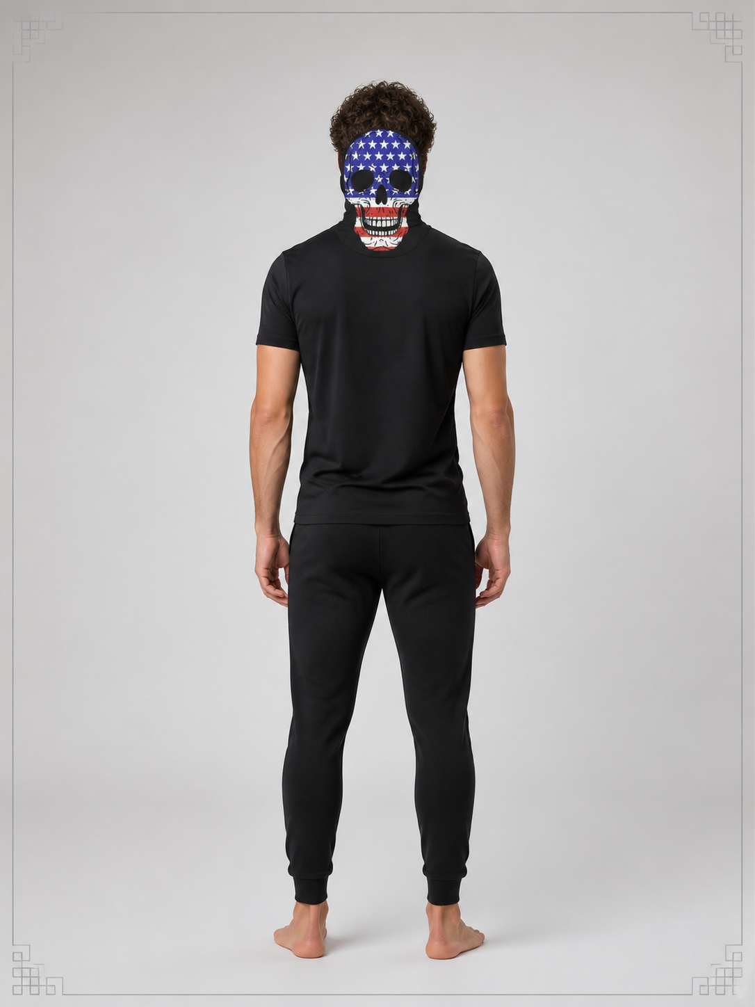 Skeleton Carnival Mask for Halloween and Cosplay back view